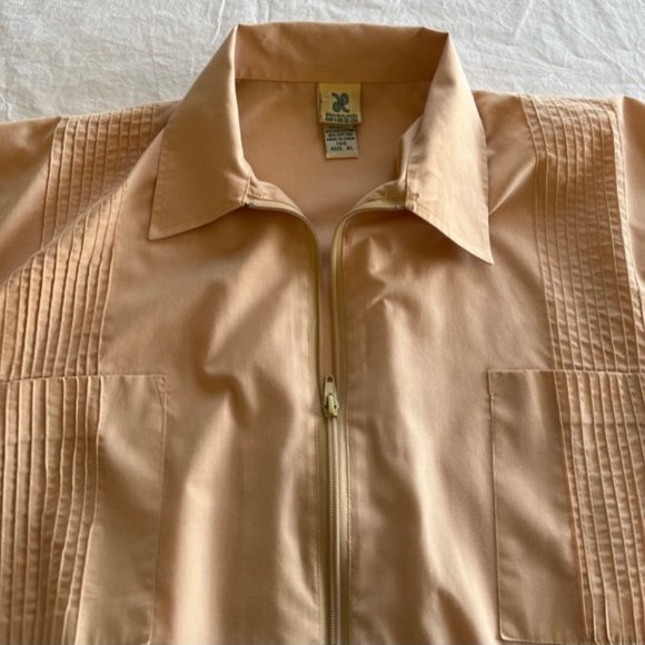 Vintage Mens Haband Beige Windbreaker Full Zippered Jacket Size XL 150 X-Large - Picture 4 of 7